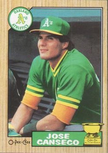 #247 Jose Canseco - Oakland Athletics - 1987 O-Pee-Chee Baseball