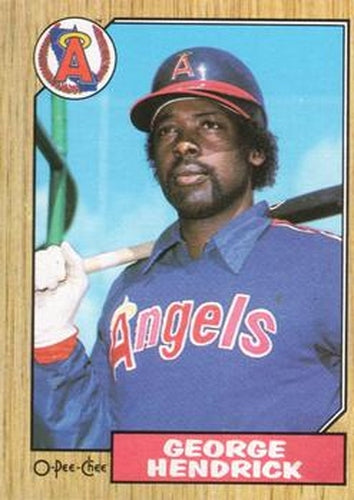 #248 George Hendrick - California Angels - 1987 O-Pee-Chee Baseball