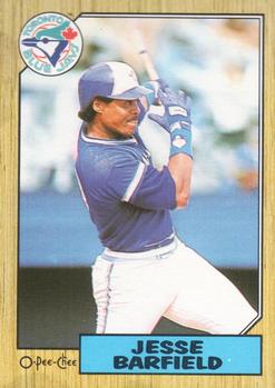 #24 Jesse Barfield - Toronto Blue Jays - 1987 O-Pee-Chee Baseball