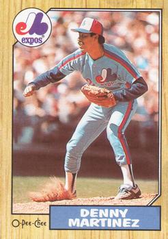#252 Denny Martinez - Montreal Expos - 1987 O-Pee-Chee Baseball