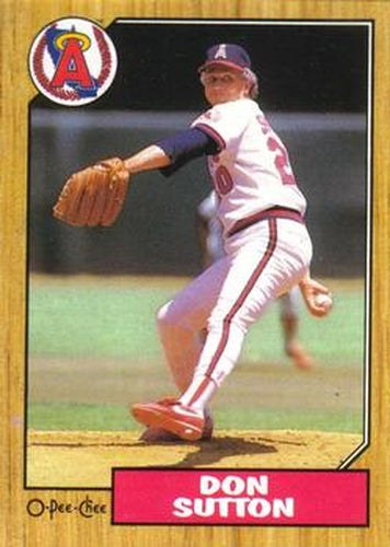#259 Don Sutton - California Angels - 1987 O-Pee-Chee Baseball