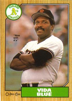 #260 Vida Blue - Oakland Athletics - 1987 O-Pee-Chee Baseball