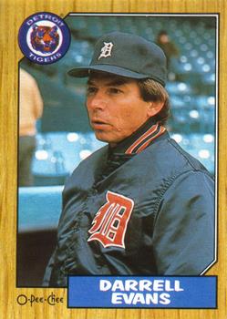 #265 Darrell Evans - Detroit Tigers - 1987 O-Pee-Chee Baseball