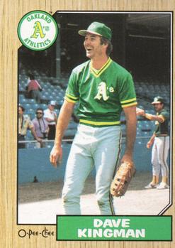 #266 Dave Kingman - Oakland Athletics - 1987 O-Pee-Chee Baseball