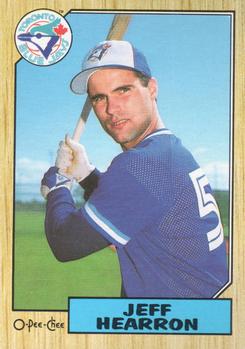 #274 Jeff Hearron - Toronto Blue Jays - 1987 O-Pee-Chee Baseball