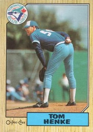 #277 Tom Henke - Toronto Blue Jays - 1987 O-Pee-Chee Baseball