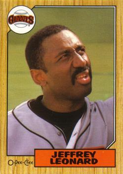 #280 Jeffrey Leonard - San Francisco Giants - 1987 O-Pee-Chee Baseball