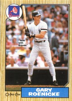 #283 Gary Roenicke - Atlanta Braves - 1987 O-Pee-Chee Baseball