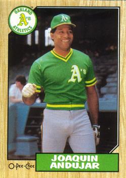 #284 Joaquin Andujar - Oakland Athletics - 1987 O-Pee-Chee Baseball