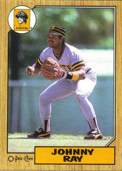 #291 Johnny Ray - Pittsburgh Pirates - 1987 O-Pee-Chee Baseball