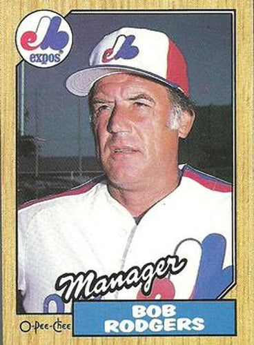 #293 Bob Rodgers - Montreal Expos - 1987 O-Pee-Chee Baseball