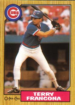 #294 Terry Francona - Chicago Cubs - 1987 O-Pee-Chee Baseball