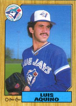 #301 Luis Aquino - Toronto Blue Jays - 1987 O-Pee-Chee Baseball