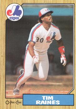 #30 Tim Raines - Montreal Expos - 1987 O-Pee-Chee Baseball