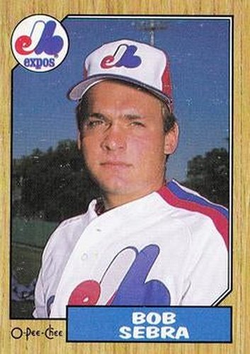 #314 Bob Sebra - Montreal Expos - 1987 O-Pee-Chee Baseball