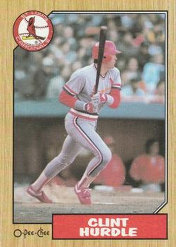 #317 Clint Hurdle - St. Louis Cardinals - 1987 O-Pee-Chee Baseball