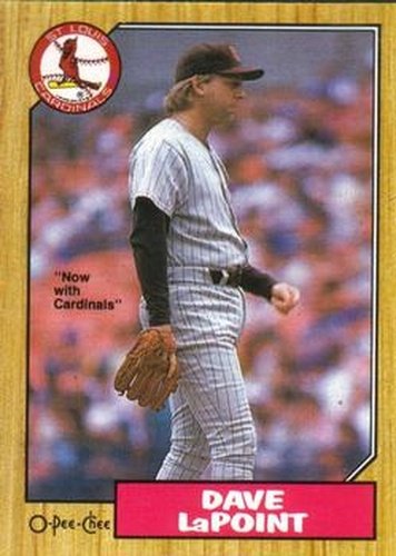 #319 Dave LaPoint - St. Louis Cardinals - 1987 O-Pee-Chee Baseball