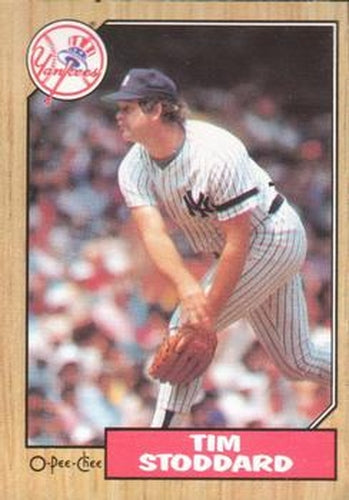 #321 Tim Stoddard - New York Yankees - 1987 O-Pee-Chee Baseball