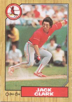 #331 Jack Clark - St. Louis Cardinals - 1987 O-Pee-Chee Baseball