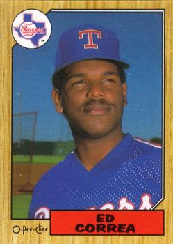 #334 Ed Correa - Texas Rangers - 1987 O-Pee-Chee Baseball