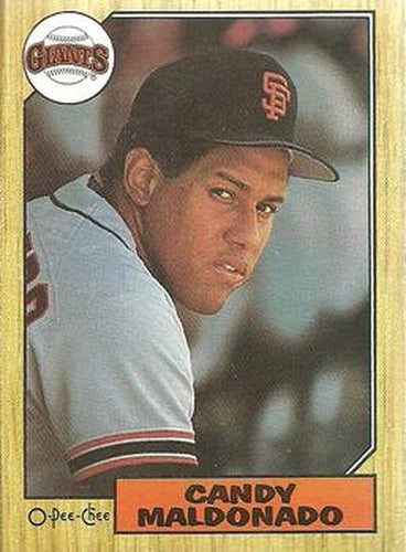 #335 Candy Maldonado - San Francisco Giants - 1987 O-Pee-Chee Baseball