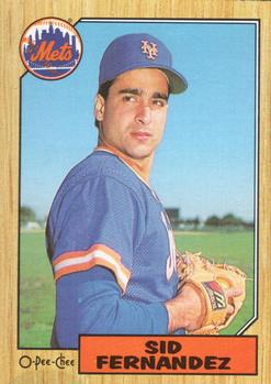 #337 Sid Fernandez - New York Mets - 1987 O-Pee-Chee Baseball