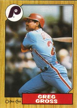 #338 Greg Gross - Philadelphia Phillies - 1987 O-Pee-Chee Baseball