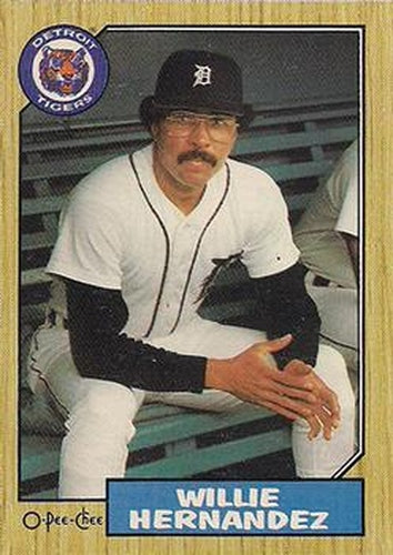 #339 Willie Hernandez - Detroit Tigers - 1987 O-Pee-Chee Baseball