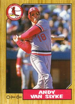 #33 Andy Van Slyke - St. Louis Cardinals - 1987 O-Pee-Chee Baseball