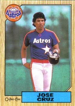 #343 Jose Cruz - Houston Astros - 1987 O-Pee-Chee Baseball