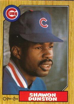 #346 Shawon Dunston - Chicago Cubs - 1987 O-Pee-Chee Baseball