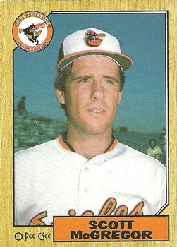 #347 Scott McGregor - Baltimore Orioles - 1987 O-Pee-Chee Baseball
