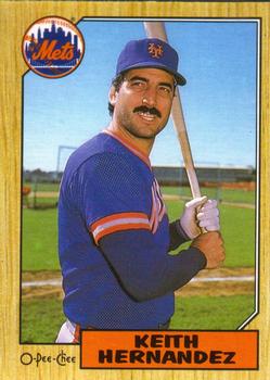 #350 Keith Hernandez - New York Mets - 1987 O-Pee-Chee Baseball
