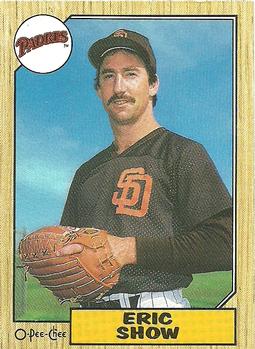 #354 Eric Show - San Diego Padres - 1987 O-Pee-Chee Baseball