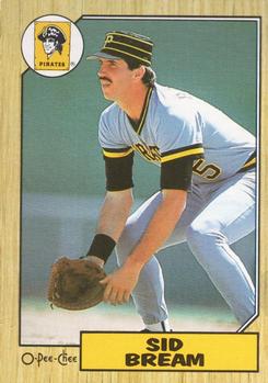 #35 Sid Bream - Pittsburgh Pirates - 1987 O-Pee-Chee Baseball