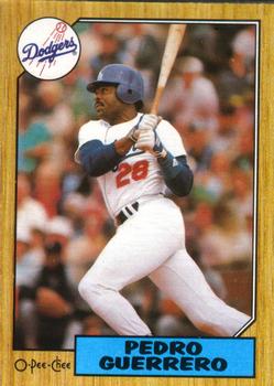 #360 Pedro Guerrero - Los Angeles Dodgers - 1987 O-Pee-Chee Baseball