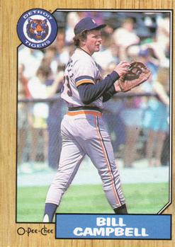 #362 Bill Campbell - Detroit Tigers - 1987 O-Pee-Chee Baseball