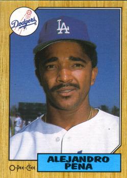 #363 Alejandro Pena - Los Angeles Dodgers - 1987 O-Pee-Chee Baseball