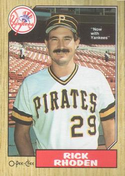 #365 Rick Rhoden - New York Yankees - 1987 O-Pee-Chee Baseball