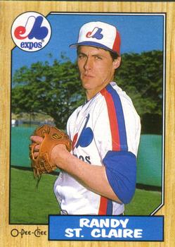 #366 Randy St. Claire - Montreal Expos - 1987 O-Pee-Chee Baseball