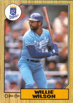 #367 Willie Wilson - Kansas City Royals - 1987 O-Pee-Chee Baseball