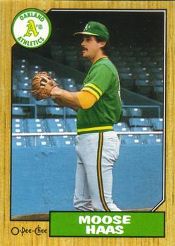 #369 Moose Haas - Oakland Athletics - 1987 O-Pee-Chee Baseball