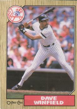 #36 Dave Winfield - New York Yankees - 1987 O-Pee-Chee Baseball
