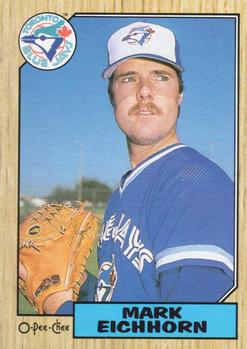 #371 Mark Eichhorn - Toronto Blue Jays - 1987 O-Pee-Chee Baseball