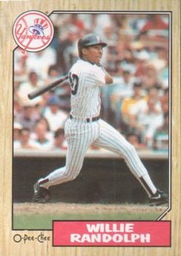 #377 Willie Randolph - New York Yankees - 1987 O-Pee-Chee Baseball