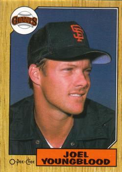 #378 Joel Youngblood - San Francisco Giants - 1987 O-Pee-Chee Baseball