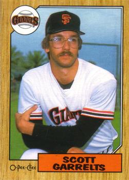 #37 Scott Garrelts - San Francisco Giants - 1987 O-Pee-Chee Baseball