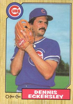 #381 Dennis Eckersley - Chicago Cubs - 1987 O-Pee-Chee Baseball