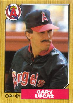 #382 Gary Lucas - California Angels - 1987 O-Pee-Chee Baseball
