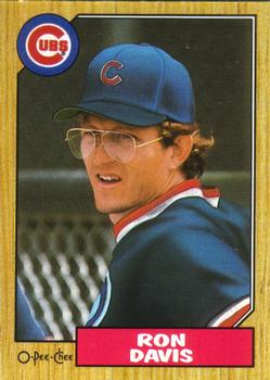 #383 Ron Davis - Chicago Cubs - 1987 O-Pee-Chee Baseball